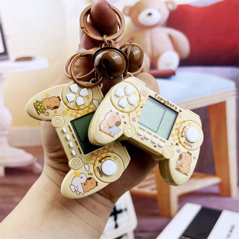 Retro Gaming Keychain - Capybara-Porte-clés mini machine de jeu pour