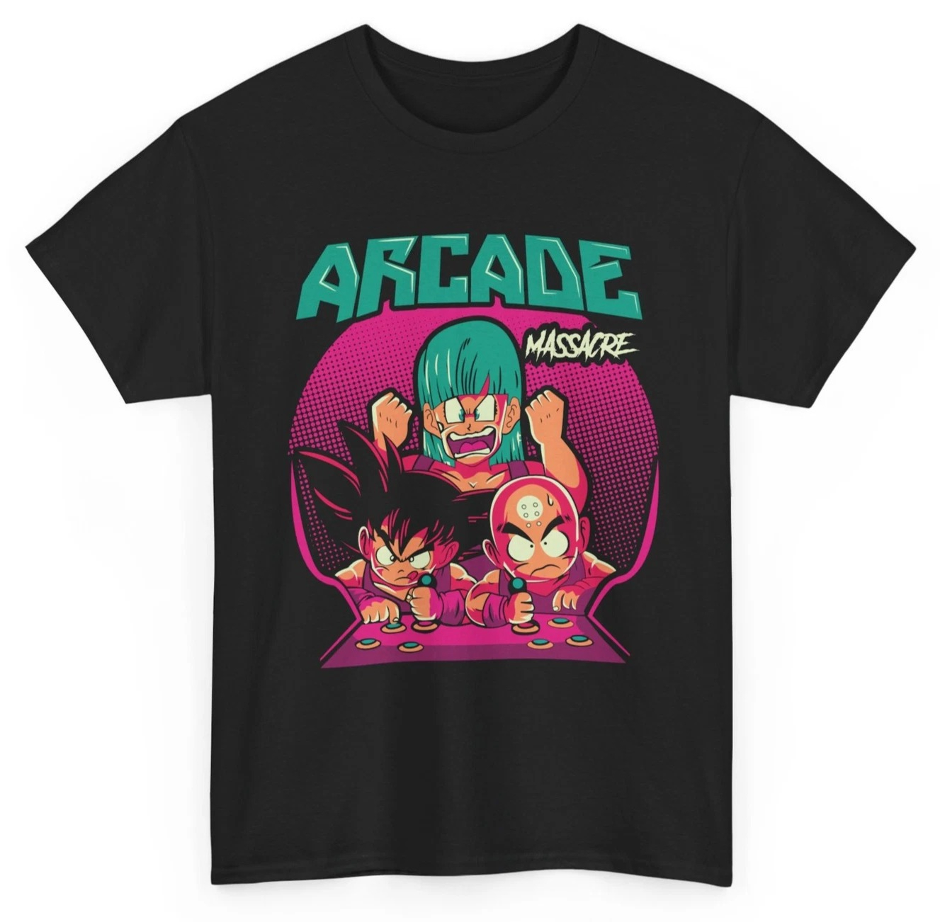 Retro Gaming Shops - Soldes d'été, T-shirt Arcade Goku &