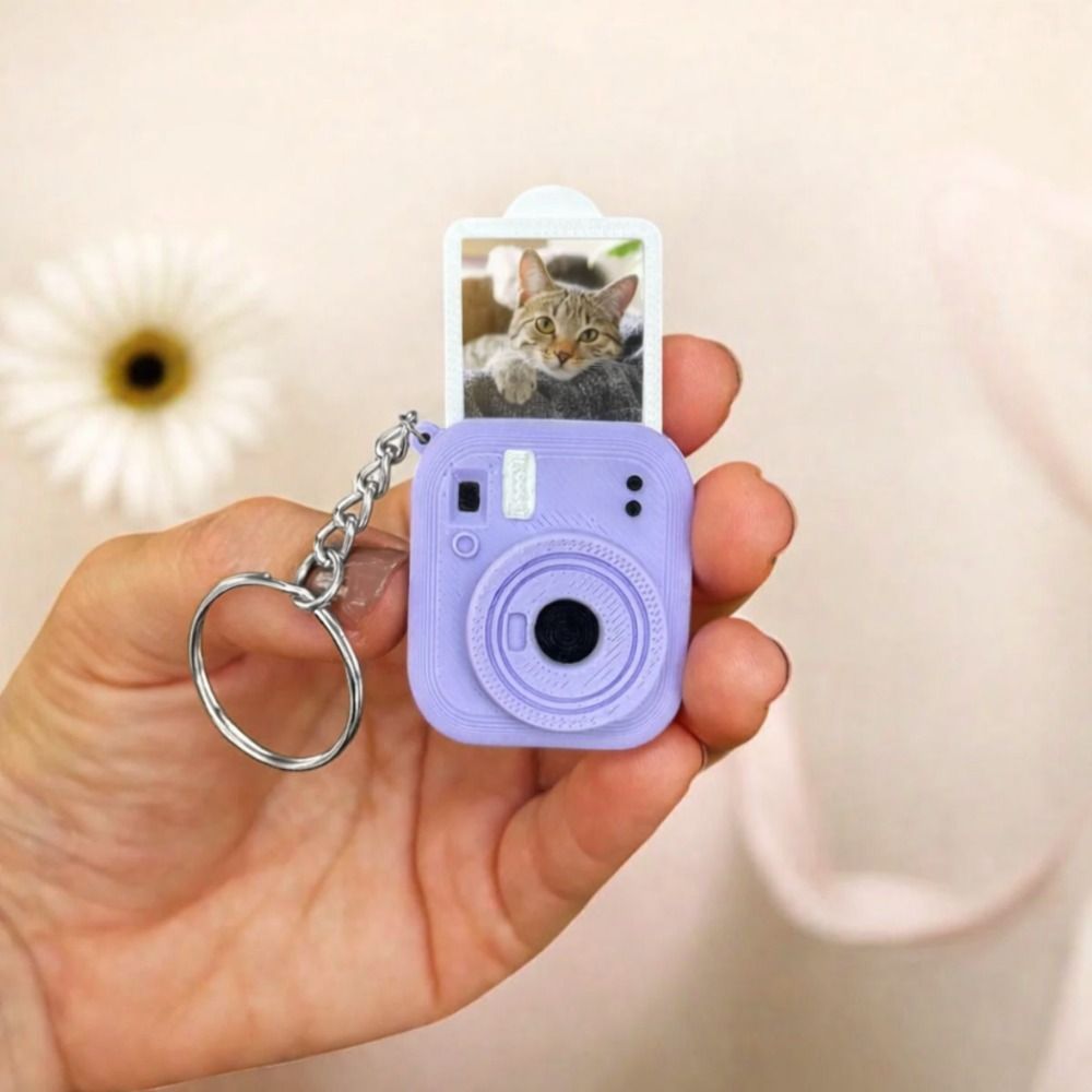 Retro Gaming Keychain - Mini-caméra portable porte-clés en métal, pendentif