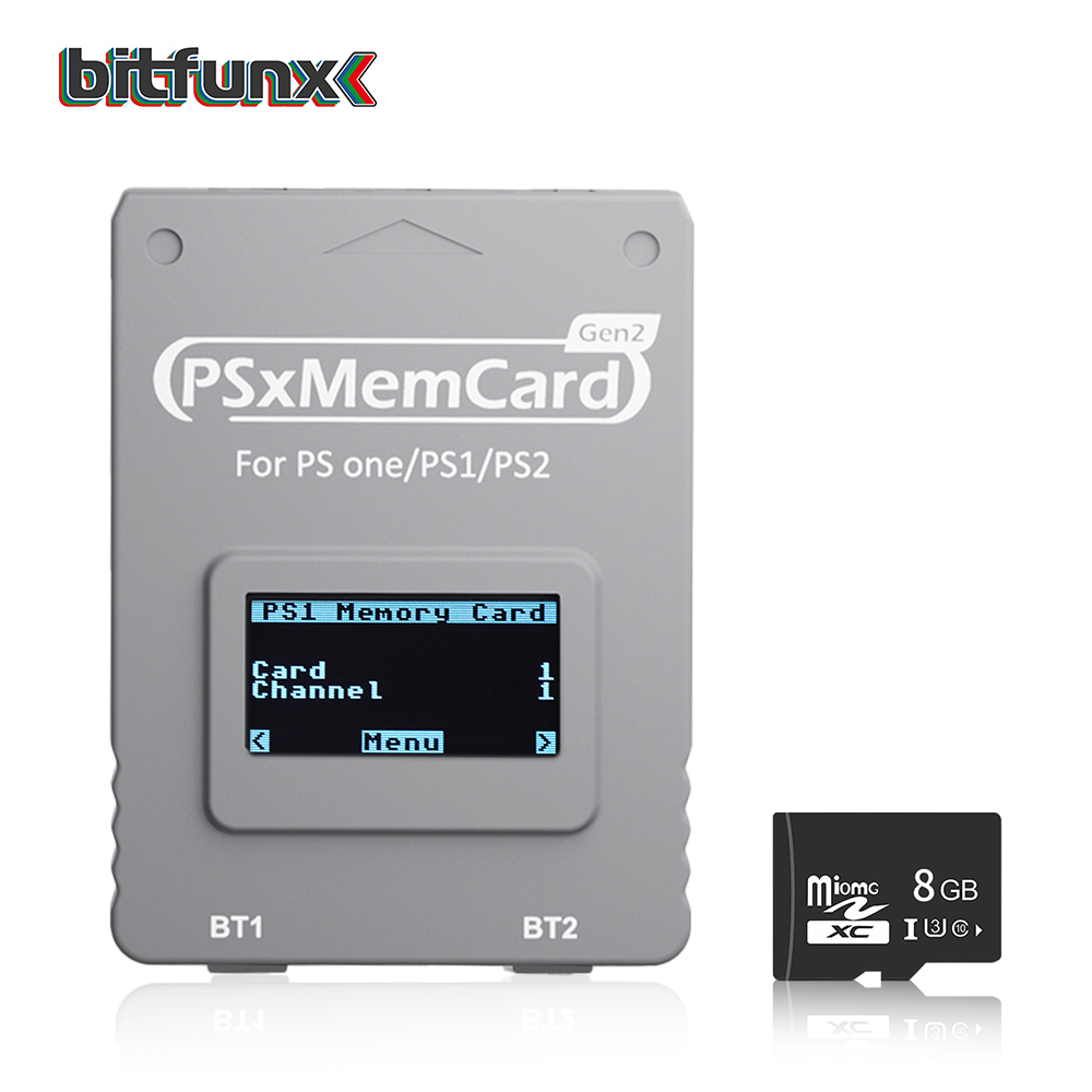 Retro Gaming Upscaler - Bitfunx PSxMemCard Gen2 Store Le jeu