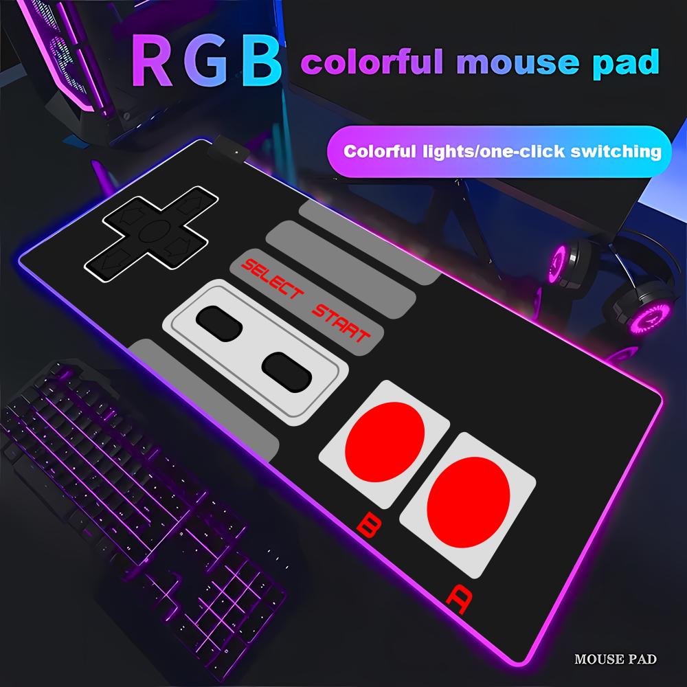Mouse Gaming Retro - Grand tapis de souris RGB pour