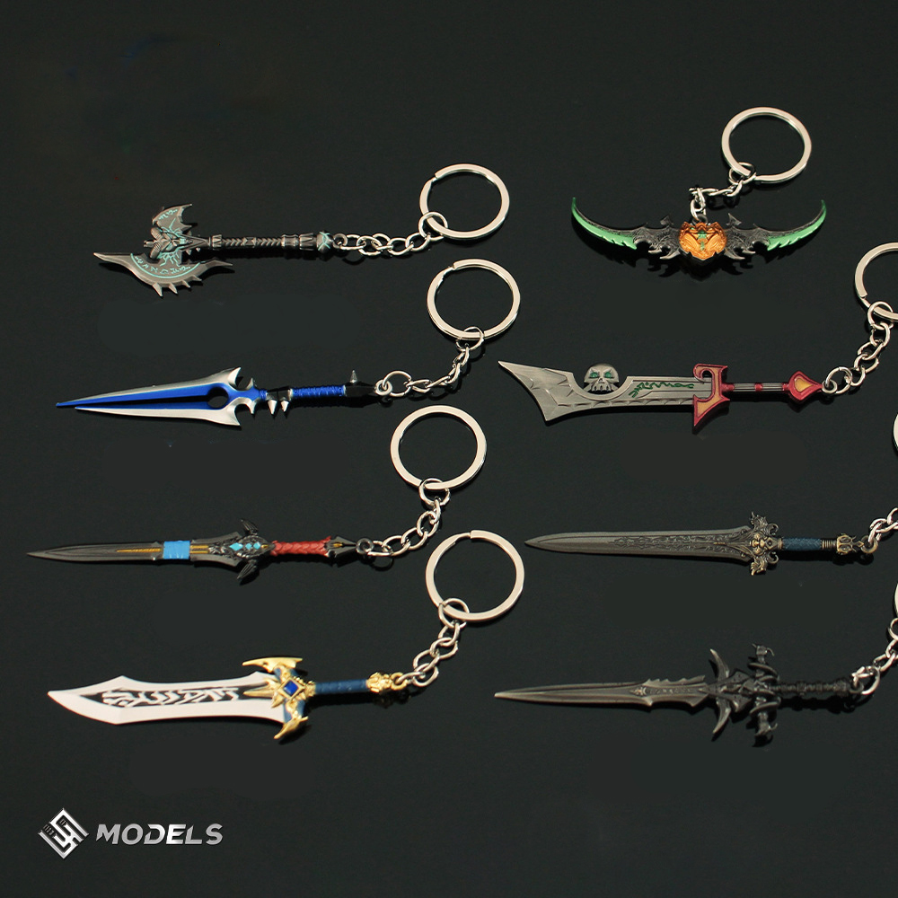 Retro Gaming Keychain - Anime Frostmourne Kuiersaila Ashbringer Xue Hou