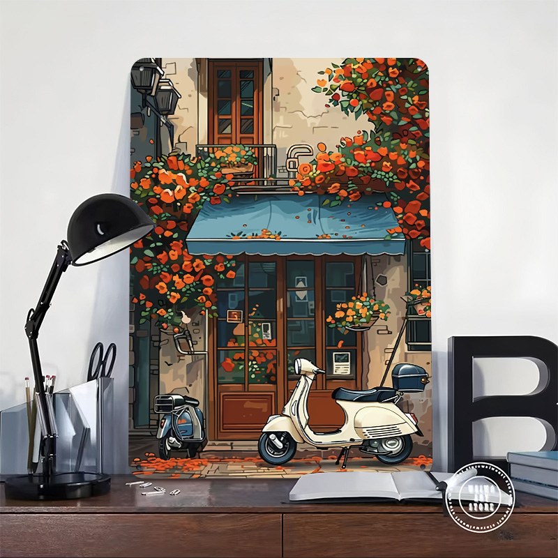 Affiche de magasin de scooters - Retro Gaming Shops avis et prix