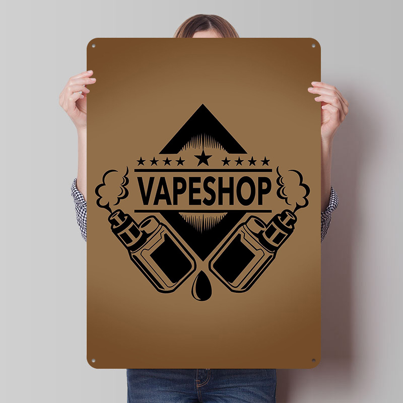 Affiches en fer blanc avec Log - Retro Gaming Shops avis et prix