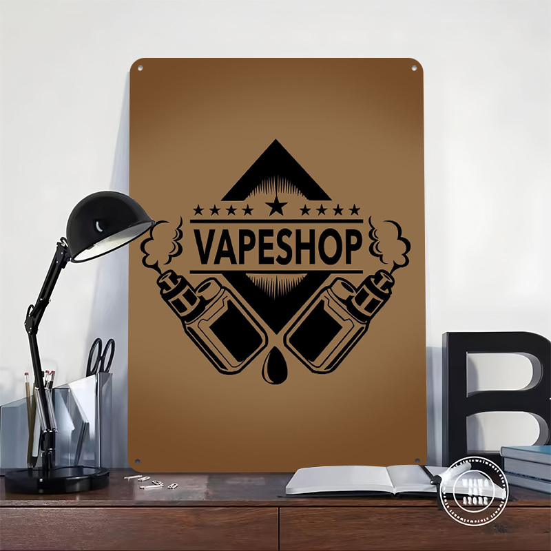 Affiches en fer blanc avec Log - Retro Gaming Shops avis et prix