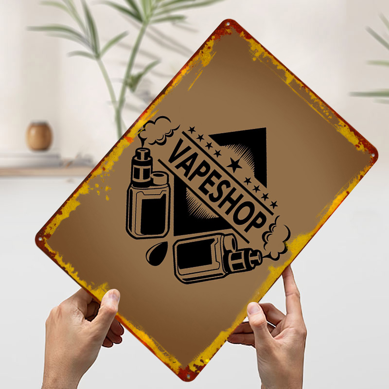 Affiches en fer blanc avec Log - Retro Gaming Shops avis et prix