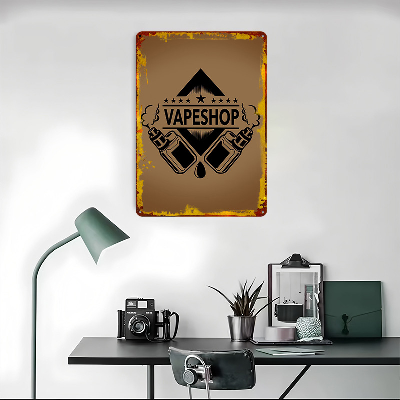 Affiches en fer blanc avec Log - Retro Gaming Shops avis et prix