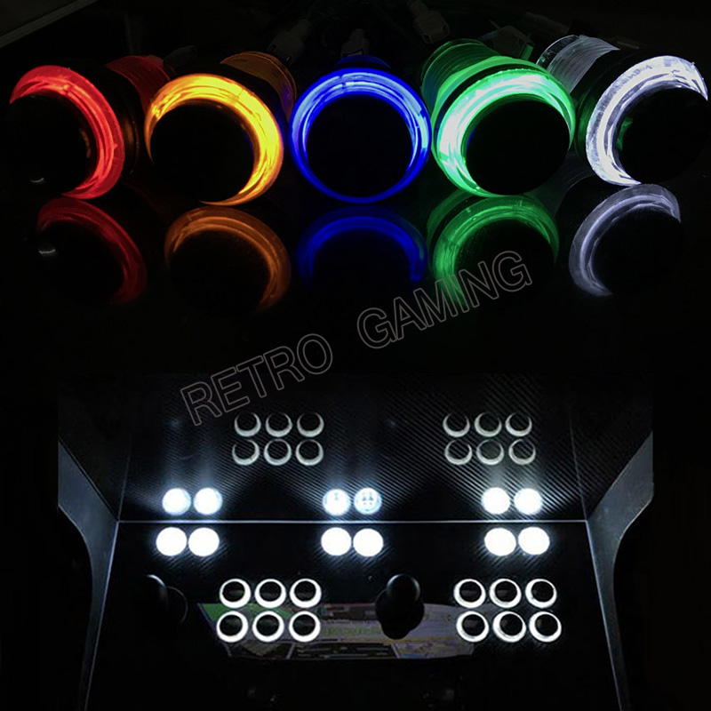 Bouton poussoir LED Arcade 6 c - Retro Gaming Shop avis et prix
