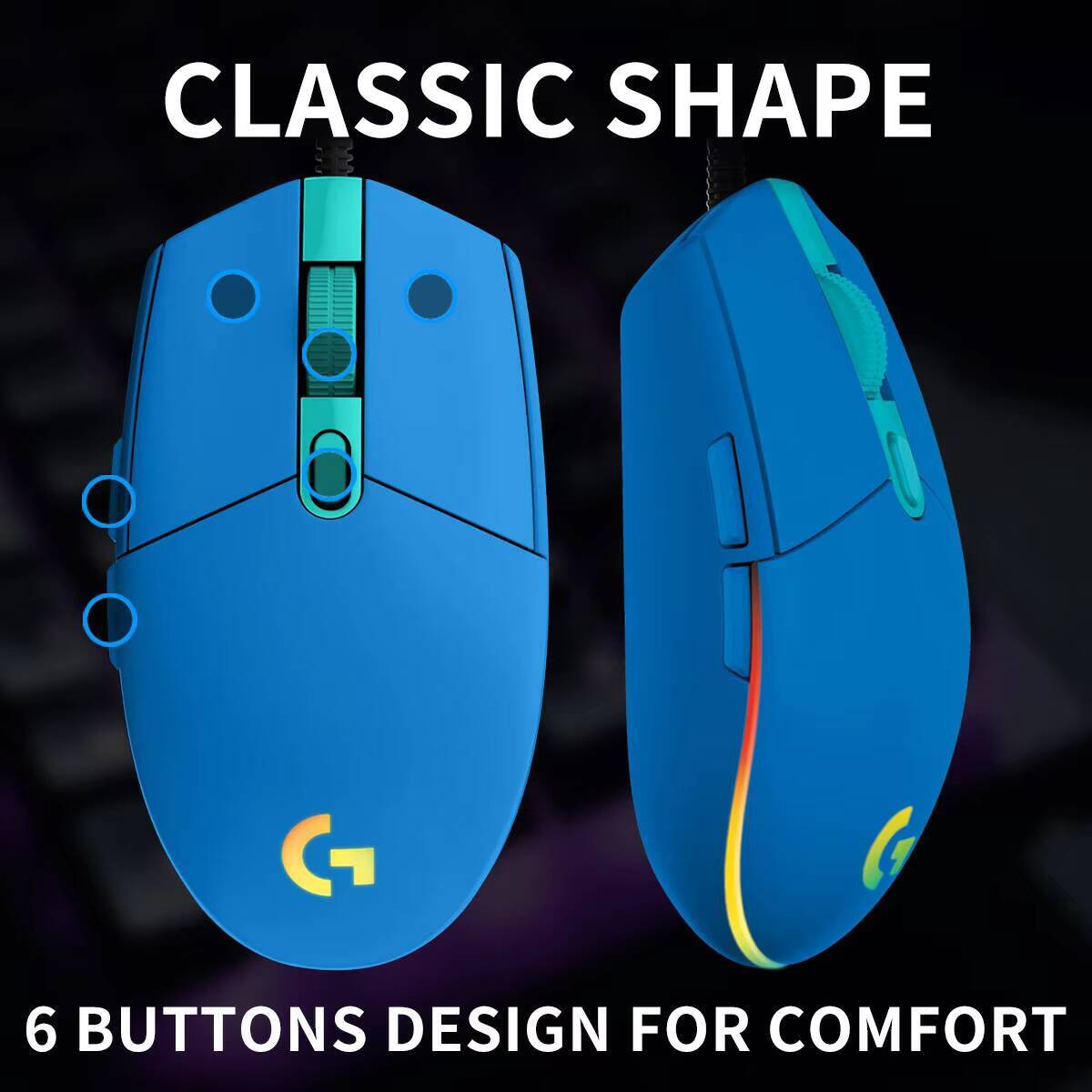 Souris filaire Logitech G203 p - Logitech Mouse G203 avis et prix